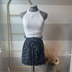 American Eagle Outfitters Black Floral Skirt